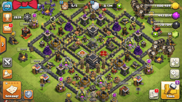 COC TH 9 GG - HERO 11-12 HARGA MURAH