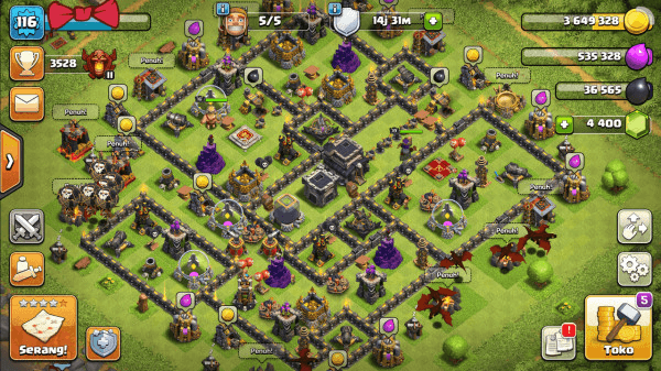 COC TH 9 ALLMAX - HERO 16-19 HARGA MURAH