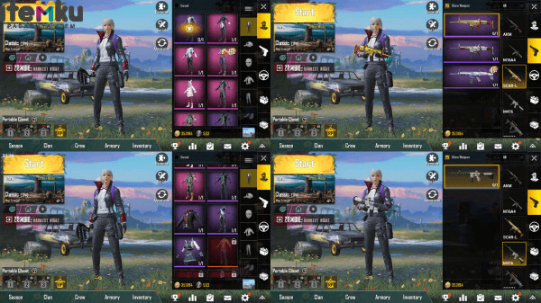Akun PUBG GLOBAL Set 11 S6Rp 85