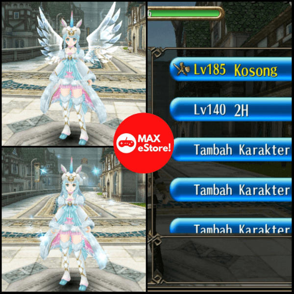 Lvl185,5Slot,Status&Skill Kosong, Lvl140 2H