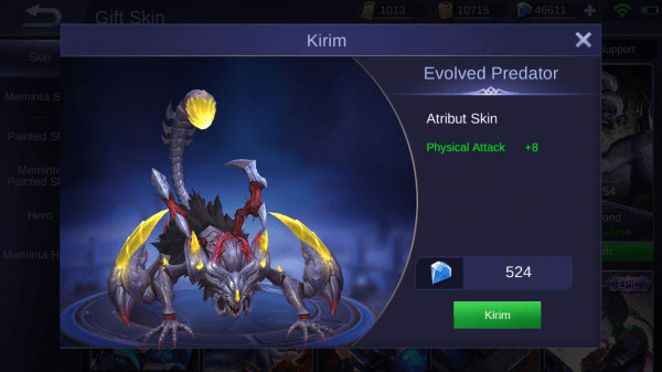 Gambar Product Evolved Predator (Special Skin Helcurt)