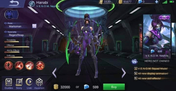 Gambar Product V.E.N.O.M. Nephila (Epic Skin Hanabi)