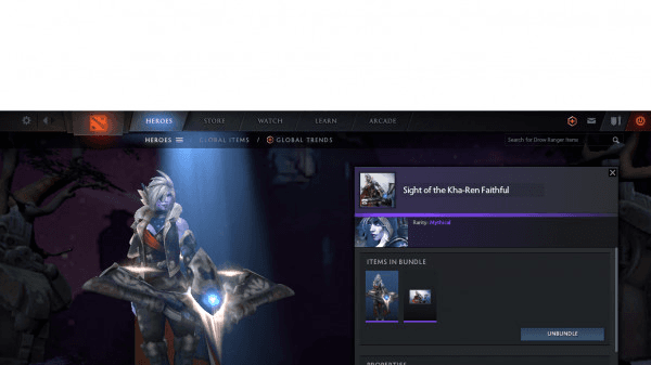 Sight of the Kha-Ren Faithful (Drow Ranger Set)