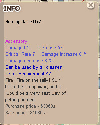 Gambar Product Burning Tail ( BT ) XG+7