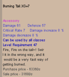 Burning Tail BT XG+7