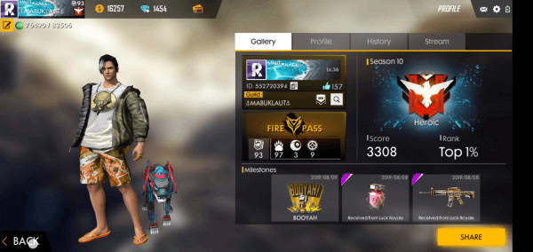Akun Awal Senjata Permanen Bundle Frontal