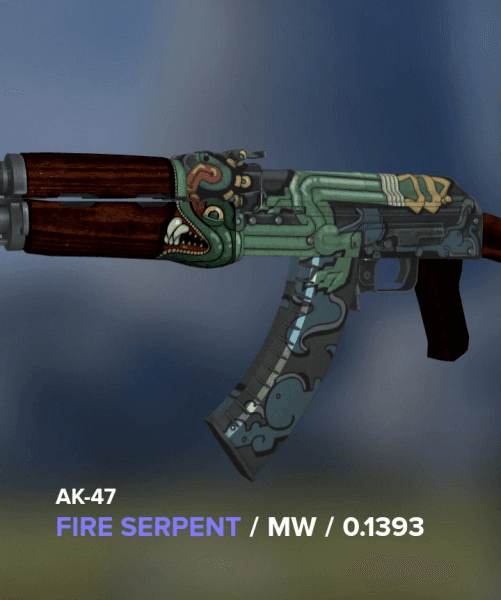 Gambar Product AK-47 | Fire Serpent (Covert Rifle)