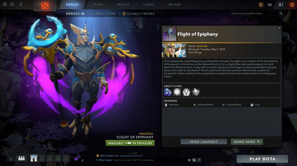 Flight of Epiphany (Immortal TI9 Skywrath Mage)