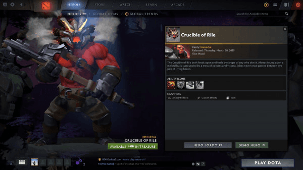 Crucible of Rile (Immortal TI9 Axe)