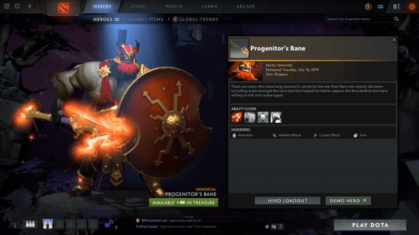 Progenitor's Bane (Immortal TI9 Mars)