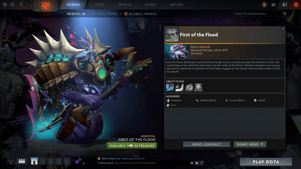 First of the Flood (Immortal TI9 Slardar)