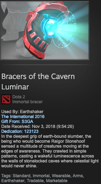 Bracers of the Cavern Luminar (Immortal Earthshaker)