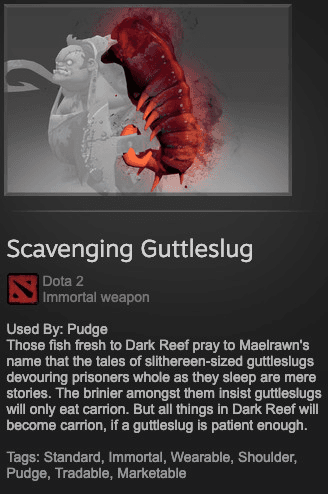 Scavenging Guttleslug (Immortal TI7 Pudge)