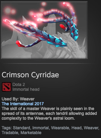 Crimson Cyrridae (Immortal TI7 Weaver)