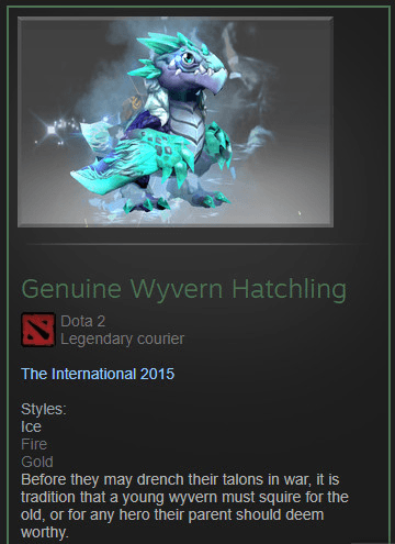 Golden Wyvern Hatchling (Courier)