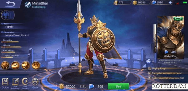 Gambar Product Gilded King (Minsitthar Elite Skin)