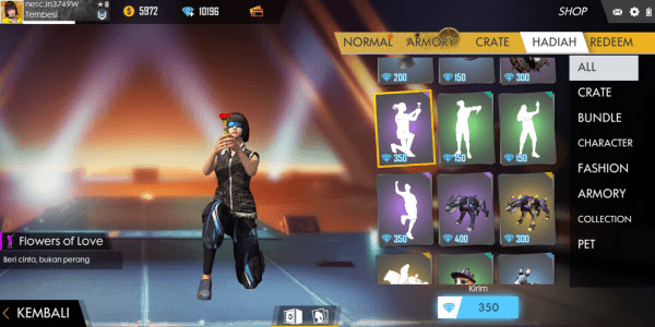 Emote Flowers Of Love