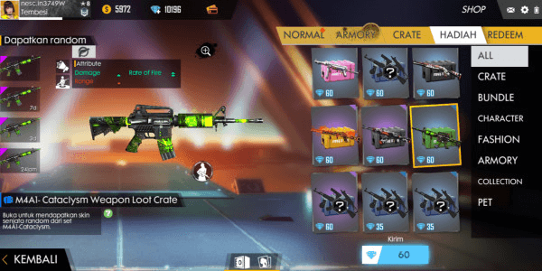 M4A1 Cataclysm Weapon Loot Crate