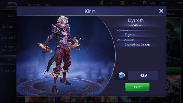 Gambar Product Dyrroth (Fighter)