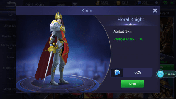 Gambar Product Floral Knight (Epic Skin Lancelot)