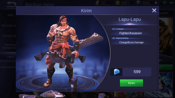 Gambar Product Lapu-Lapu (Fighter/Assassin)