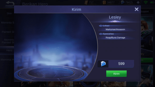 Gambar Product Lesley (Marksman/Assassin)