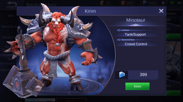 Gambar Product Minotaur (Tank/Support)