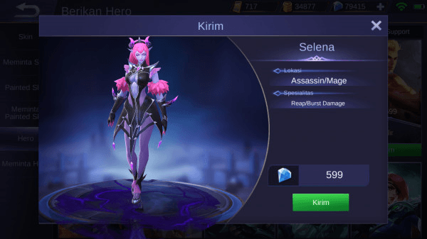 Gambar Product Selena (Assassin/Mage)