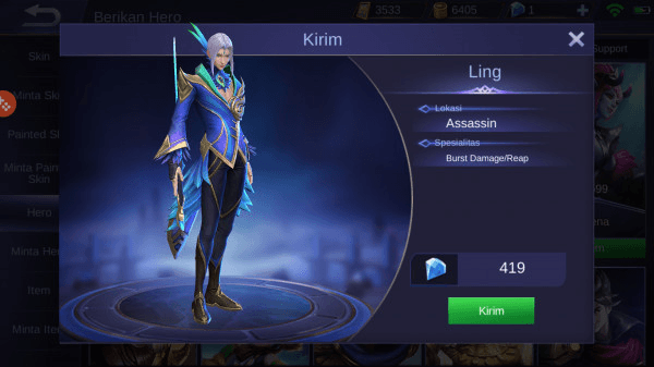 Gambar Product Ling (Assassin)