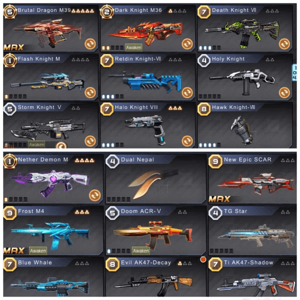 VIP GEDE+BYK KNIGHT+EVENT WEAPONS+STUNNING ACCESSORIES