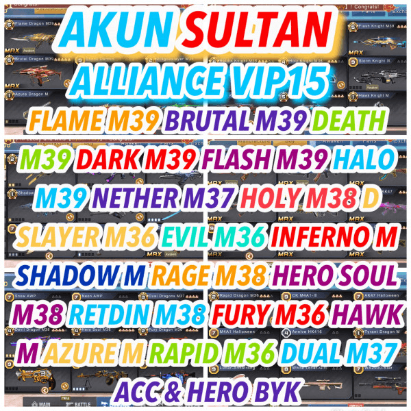 Gambar Product PROMO !!! AKUN SULTAN ADA M39 BURUAN DI BELI !!!!