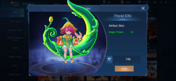 Gambar Product Floral Elfo (Special Skin Chang'e)