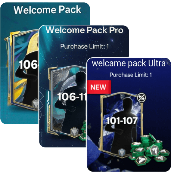 EA SPORTS FC Mobile - Top Up Login Welcome Pack + Welcome Pack Pro + Welcome Pack Ultra