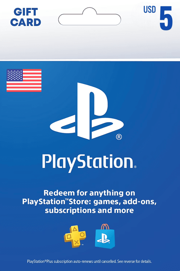 Playstation Network Card • US$ 5