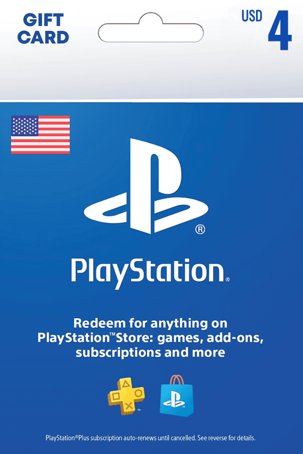 Playstation Network Card • US$ 4