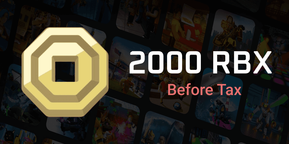 Gambar Product 2000 Robux before Tax