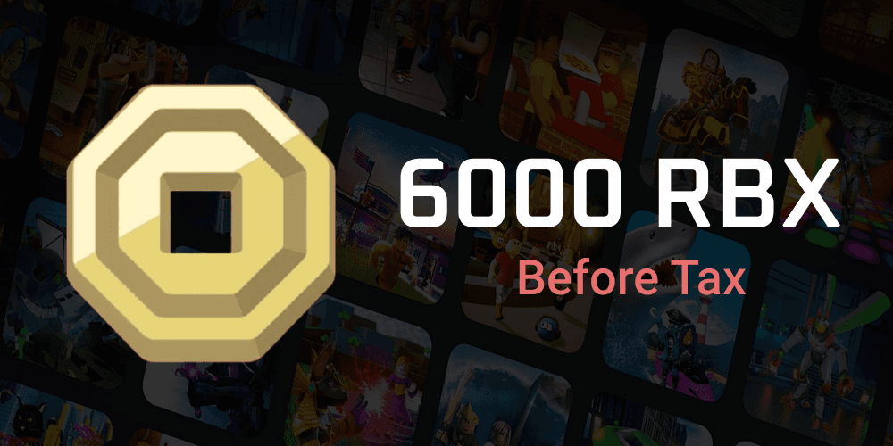 Gambar Product 6000 Robux before Tax