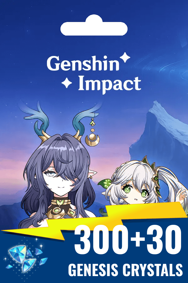 Genshin Impact • 300+30 Genesis Crystals