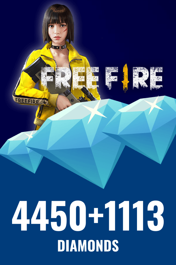 Garena Free Fire • 4450 + 1113 Diamonds