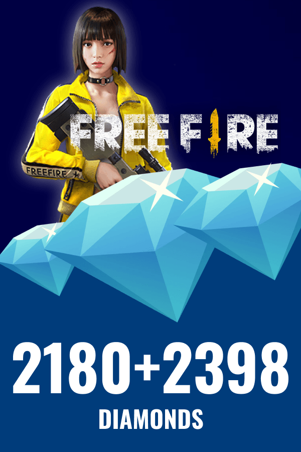 Garena Free Fire • 2180 + 2398 Diamonds