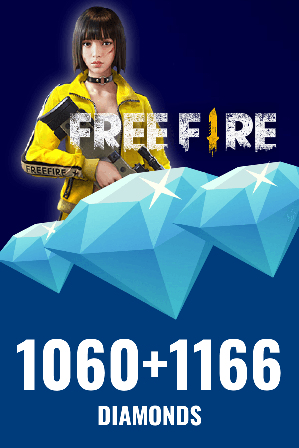Garena Free Fire • 1060 + 1166 Diamonds