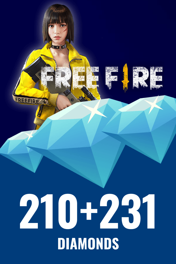 Garena Free Fire • 210 + 231 Diamonds