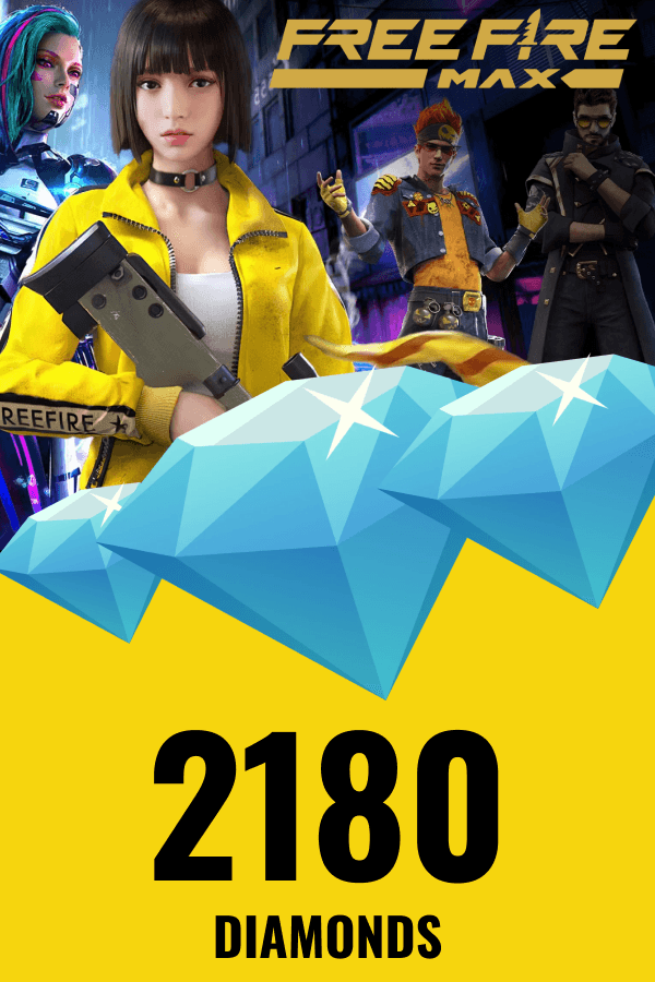 Garena Free Fire MAX • 2180 Diamond