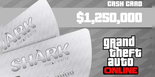 Gambar Product Great White Shark Cash Card: $1,250,000