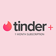Tinder - Voucher Tinder Plus 1 Month
