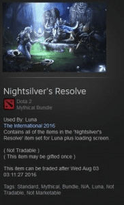 Nightsilver's Resolve (Luna Set)