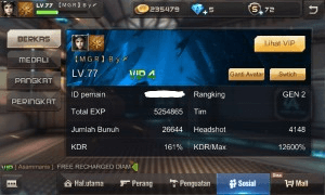 Gambar Product LEVEL 77, VIP 4, SUPER GREGET