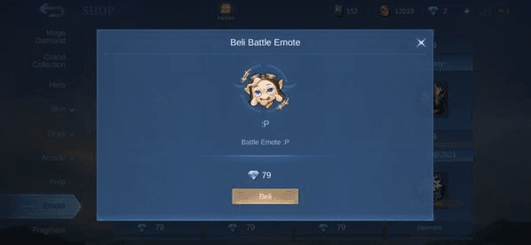 Gambar Product Battle Emote: :P