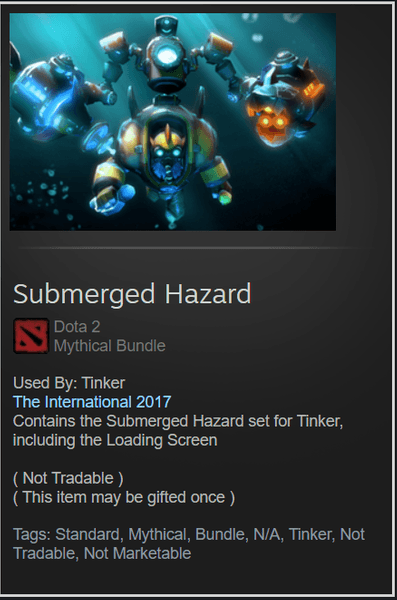 Gambar Product Submerged Hazard