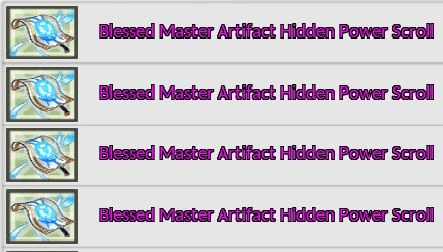 Gambar Product Blessed Master Artifact Hidden Power Scroll
